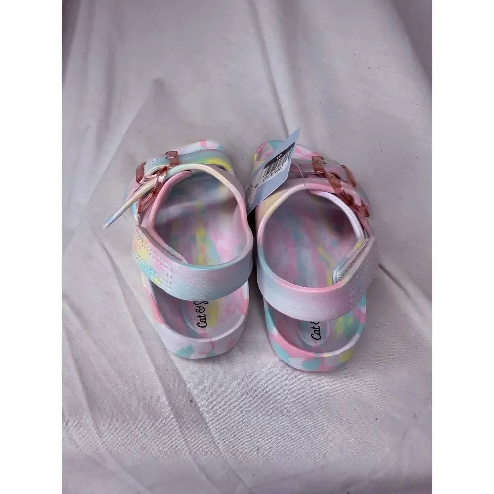 Cat & Jack Toddler Ade Blown EVA Sandals Multicolor, 9T, NWT